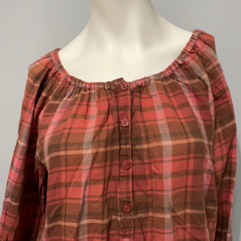 Models International Flannel Shirt w/drawstring. Size L, Bundle and Save!!